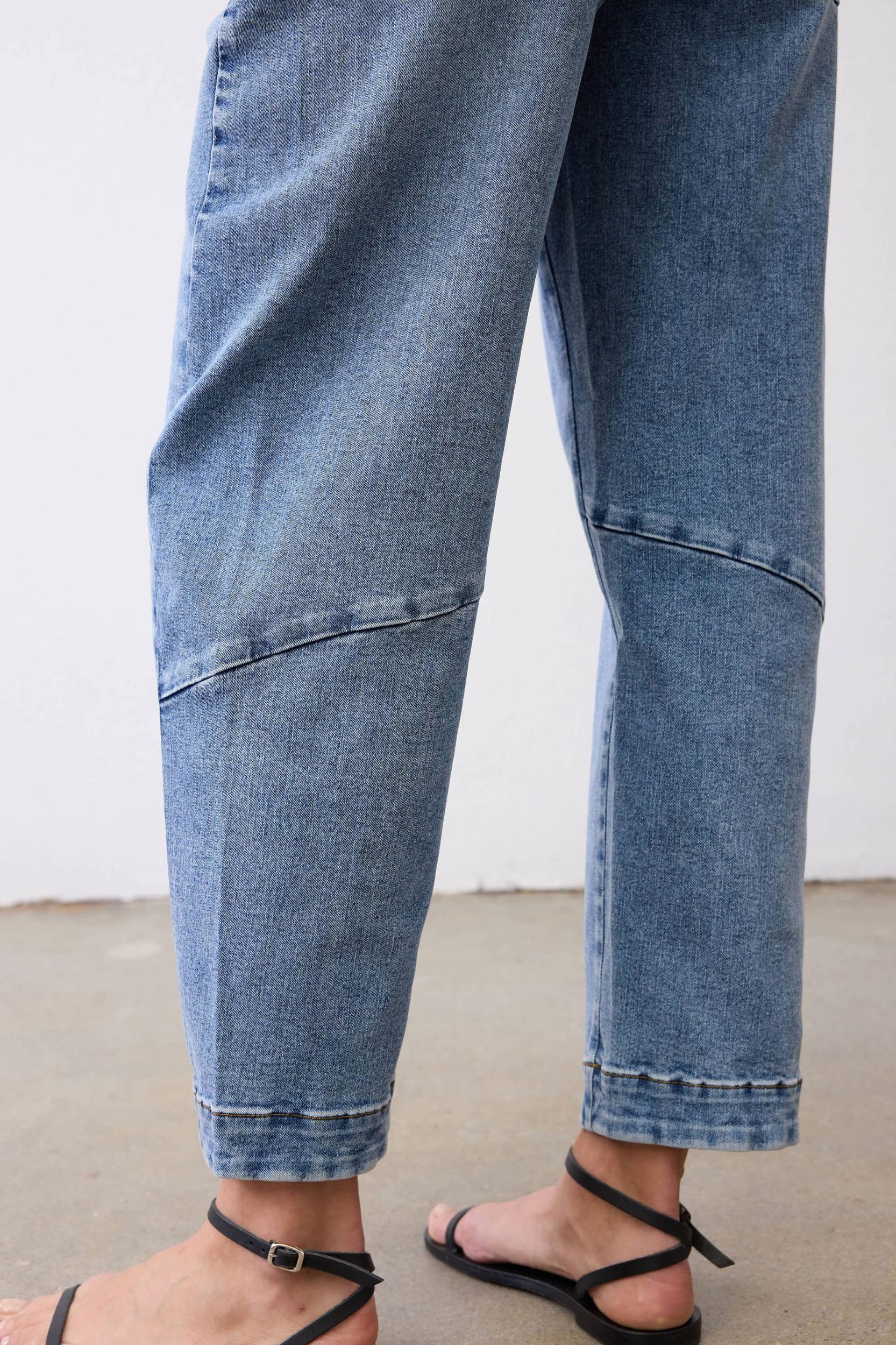 The Slouchy Denim Pants Product Image