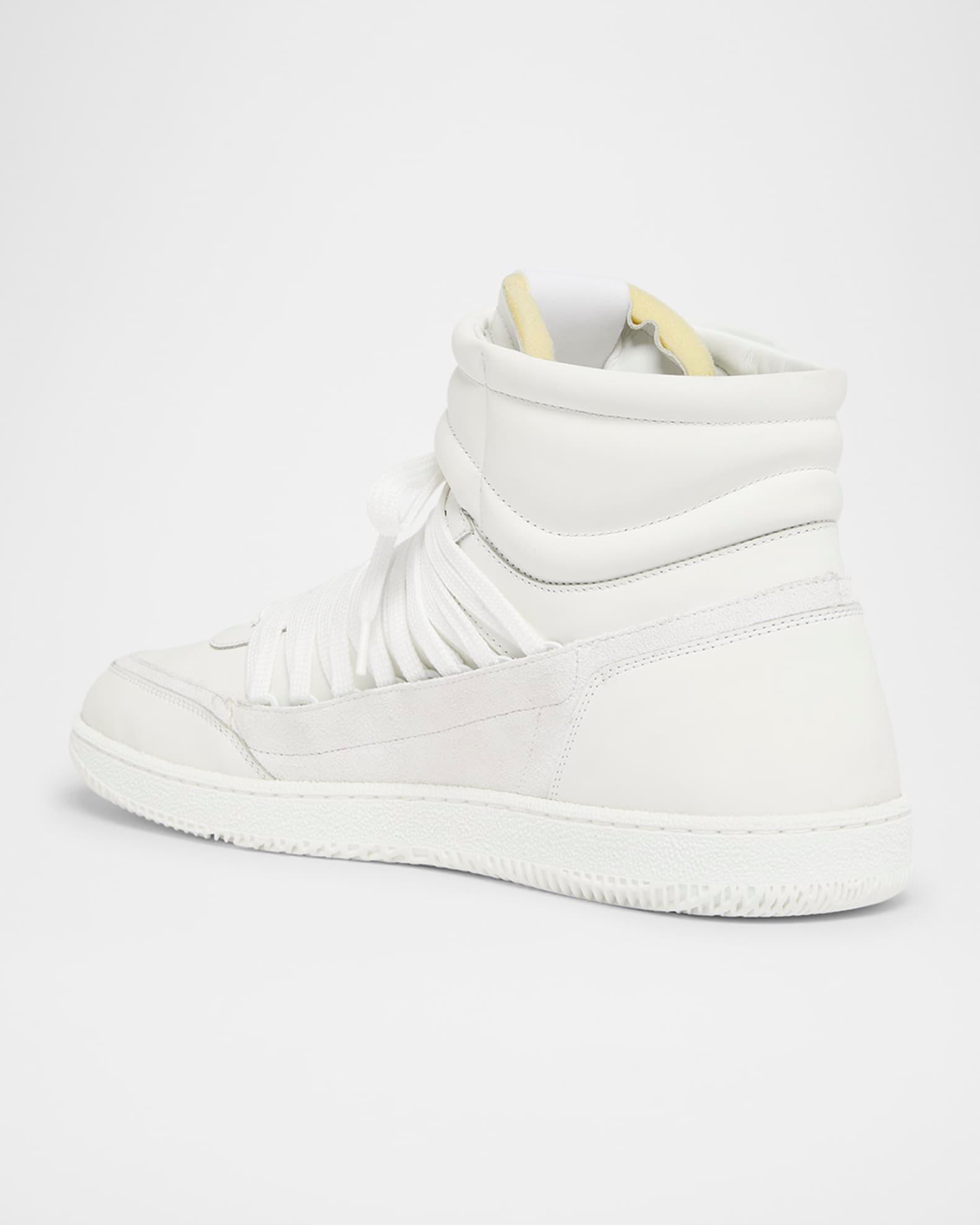 Men's Swan Leather Mid-Top Sneakers  Product Image