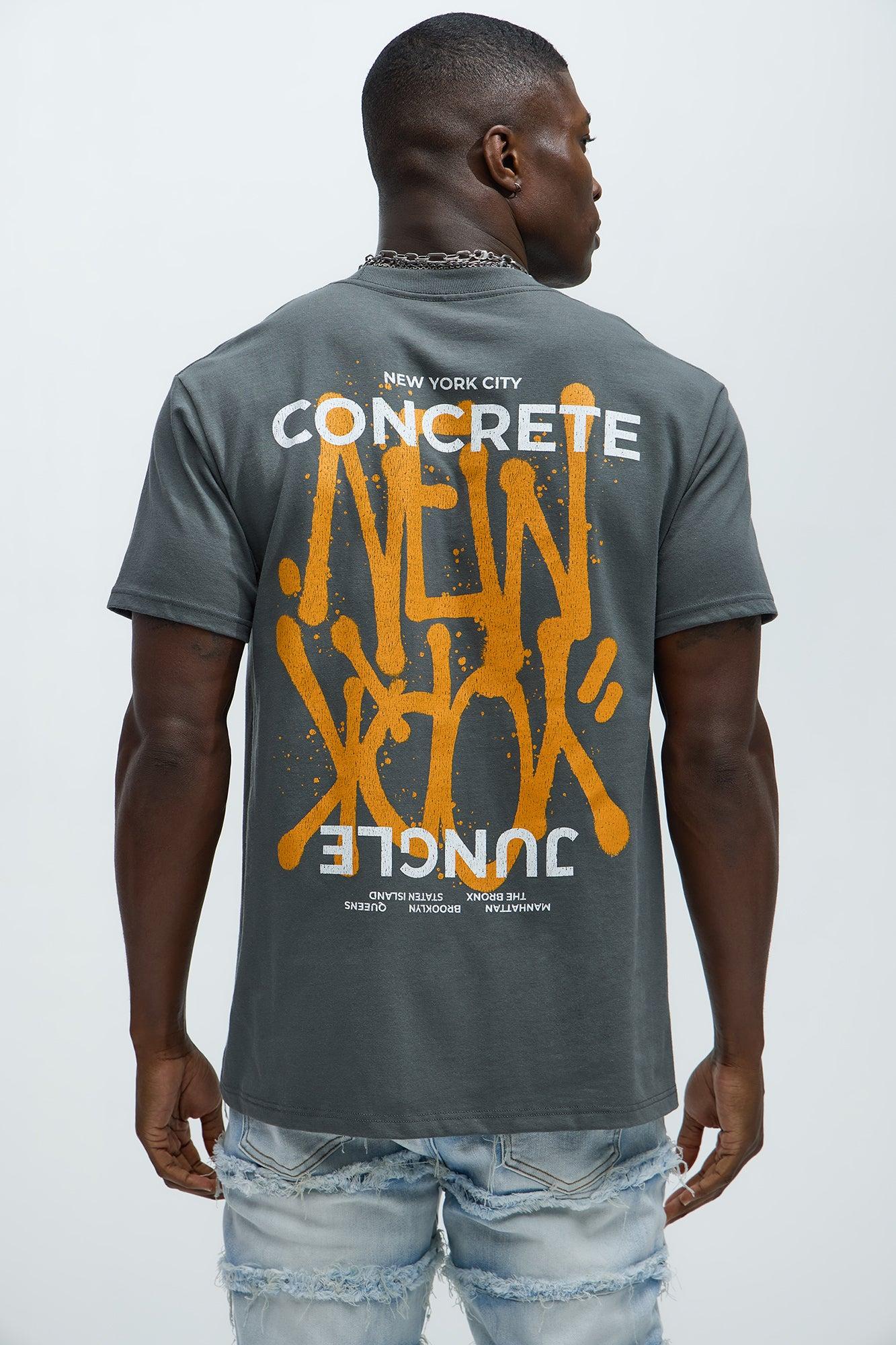 Concrete Jungle NYC Short Sleeve Tee - Grey Product Image