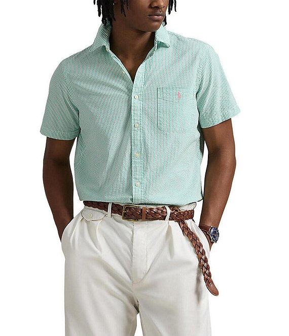 Polo Ralph Lauren RL Prepster Classic Fit Seersucker Short Sleeve Woven Shirt Product Image