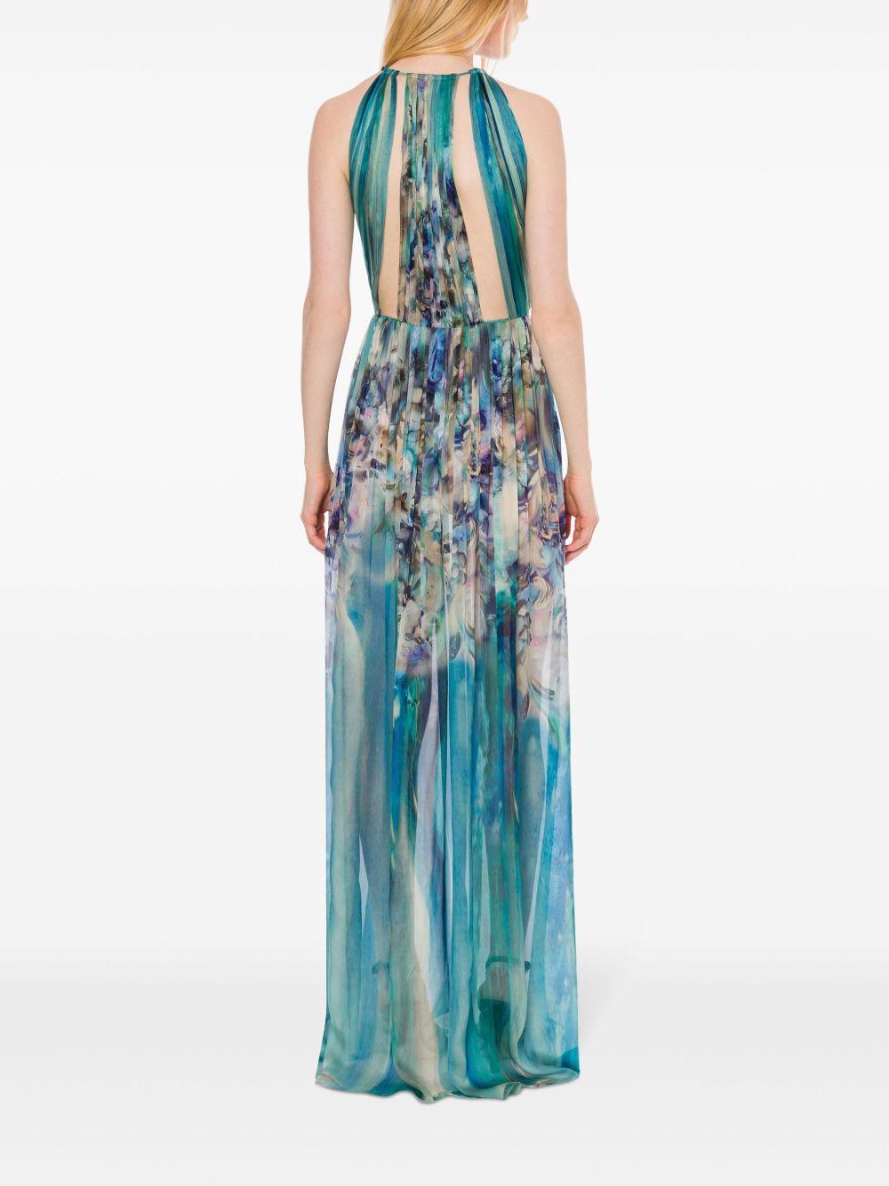 marble-print maxi dress Product Image
