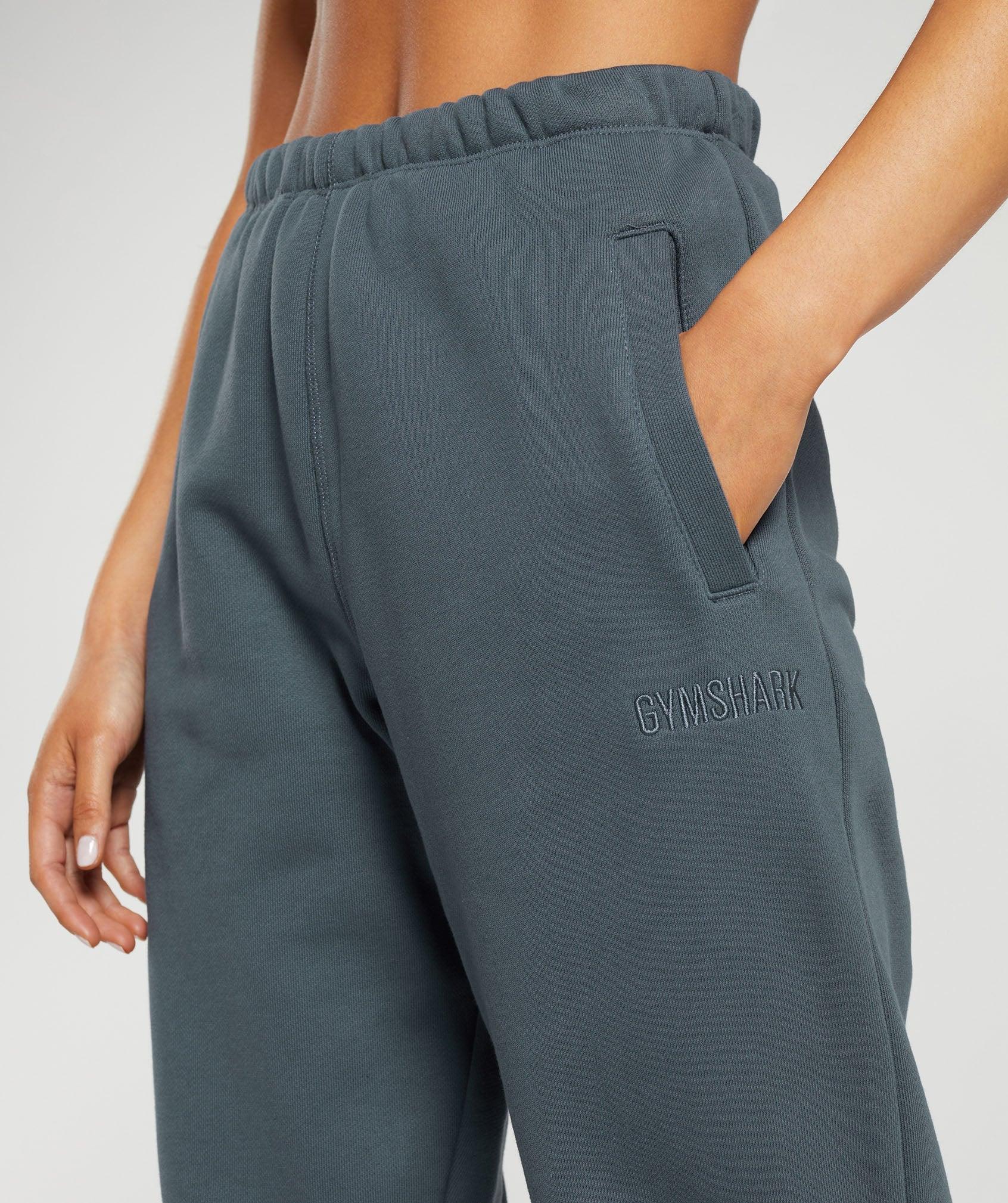 Gymshark Heavyweight Loopback Sweat Joggers - Titanium Blue Female Product Image