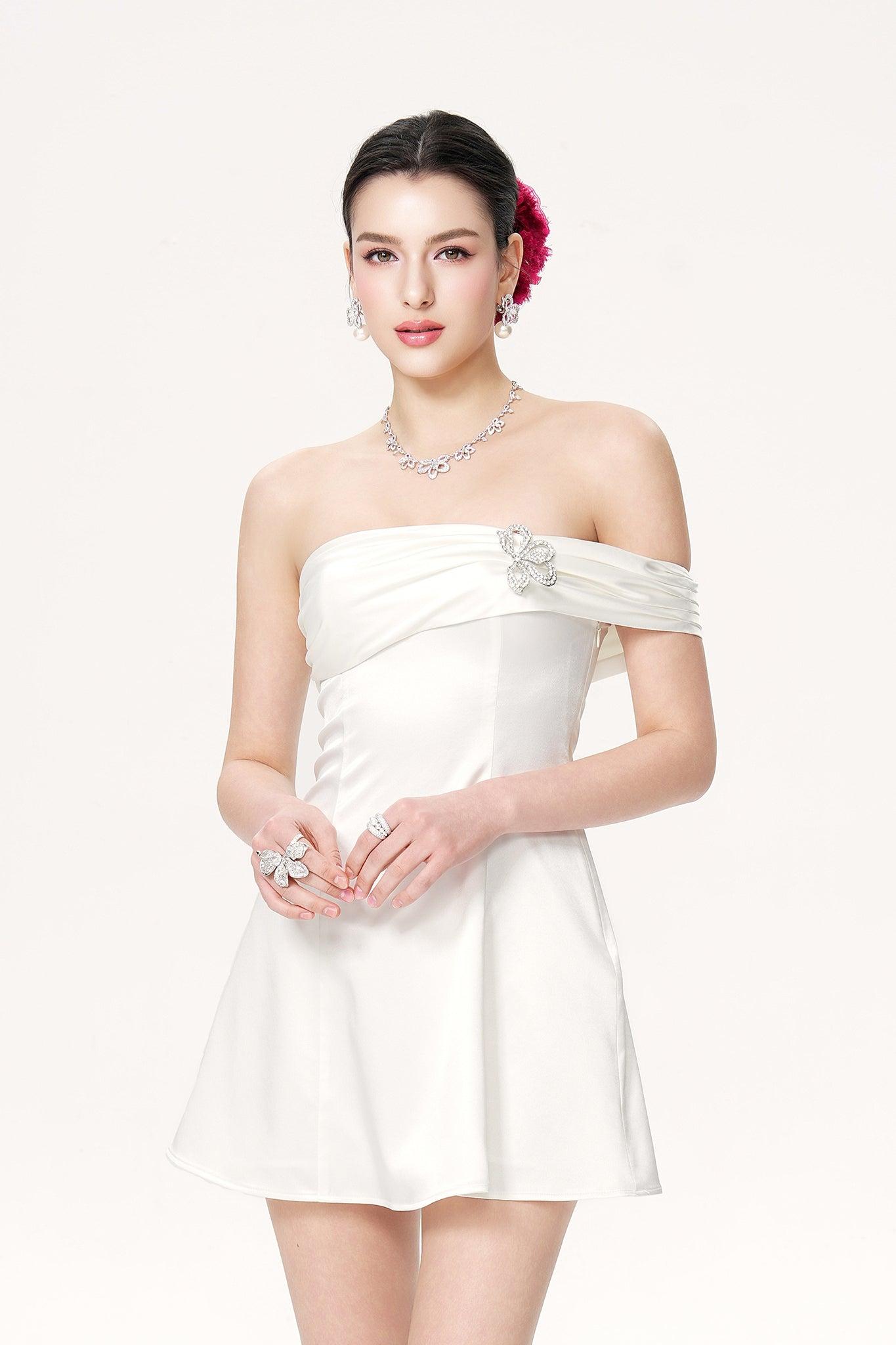 Cornelia Dress (White) Product Image