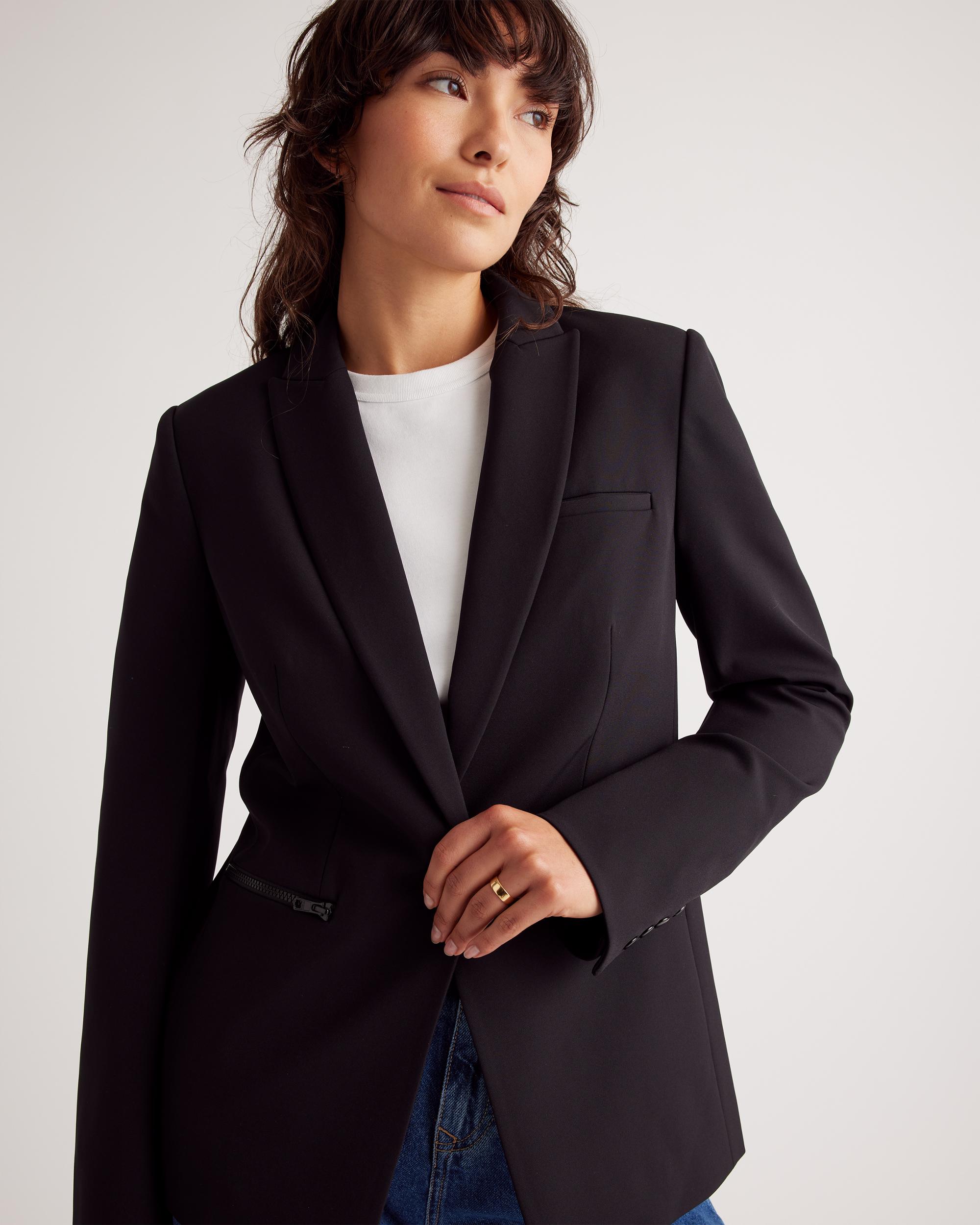 Quince | Women's Scuba Single Breasted Convertible Blazer Nylon Product Image