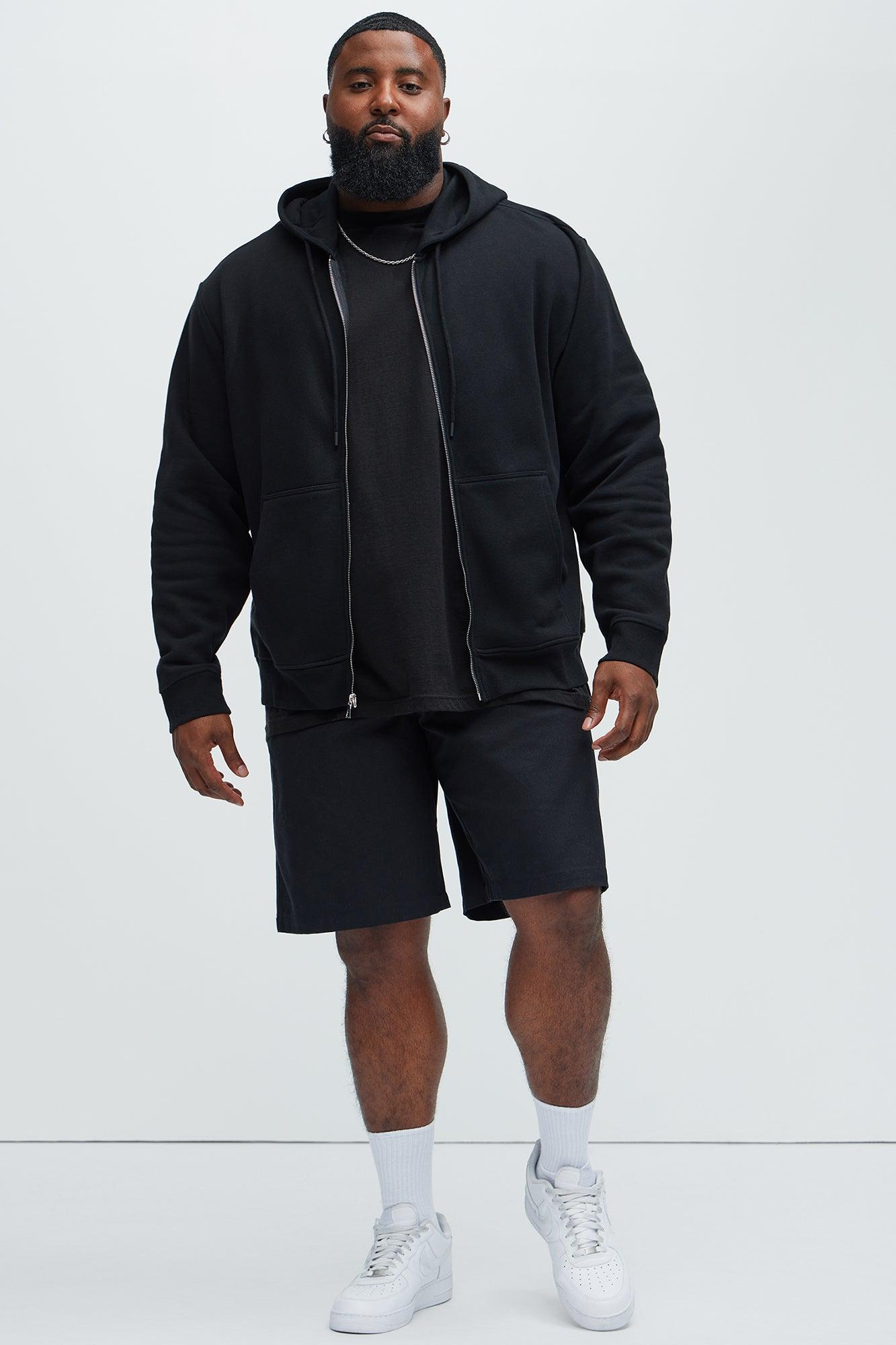 Tyson Zip Up Hoodie - Black Product Image