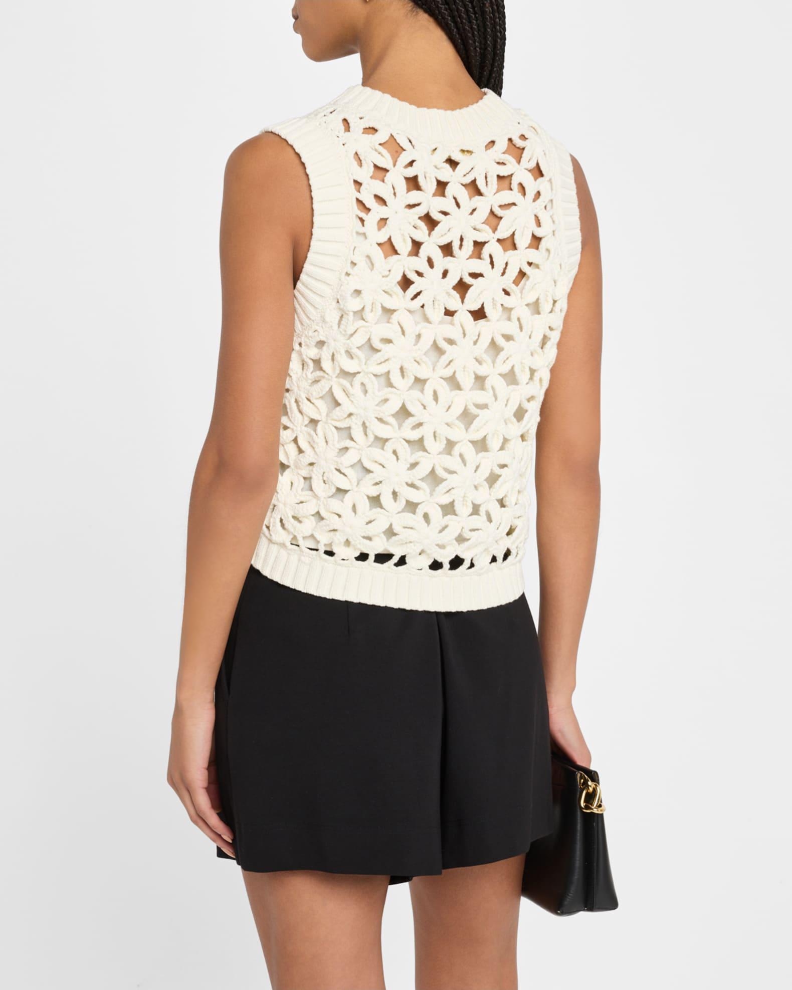 Thea Floral Mesh Shell Top Product Image