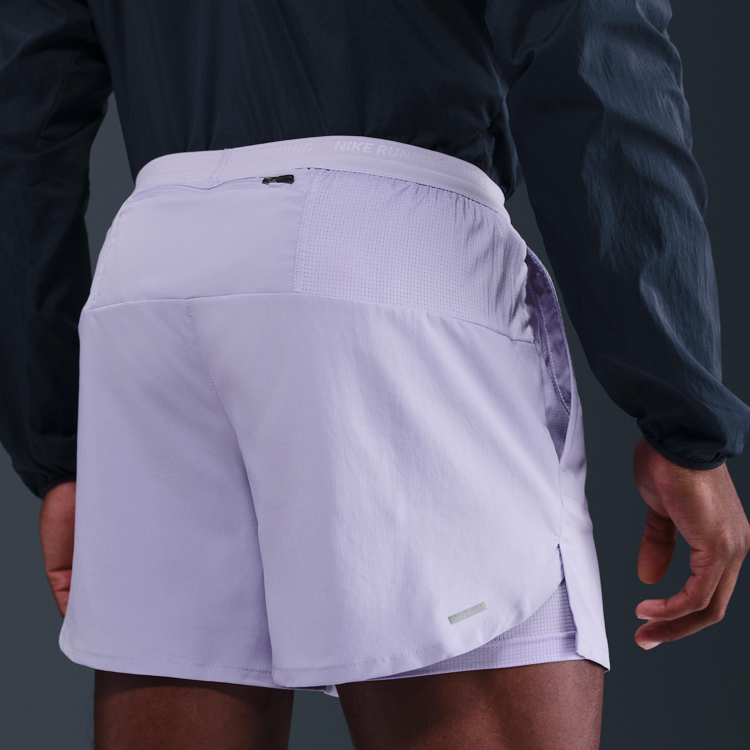 Nike Mens Stride Dri-FIT 5 2-in-1 Running Shorts | FN2992-515 Product Image