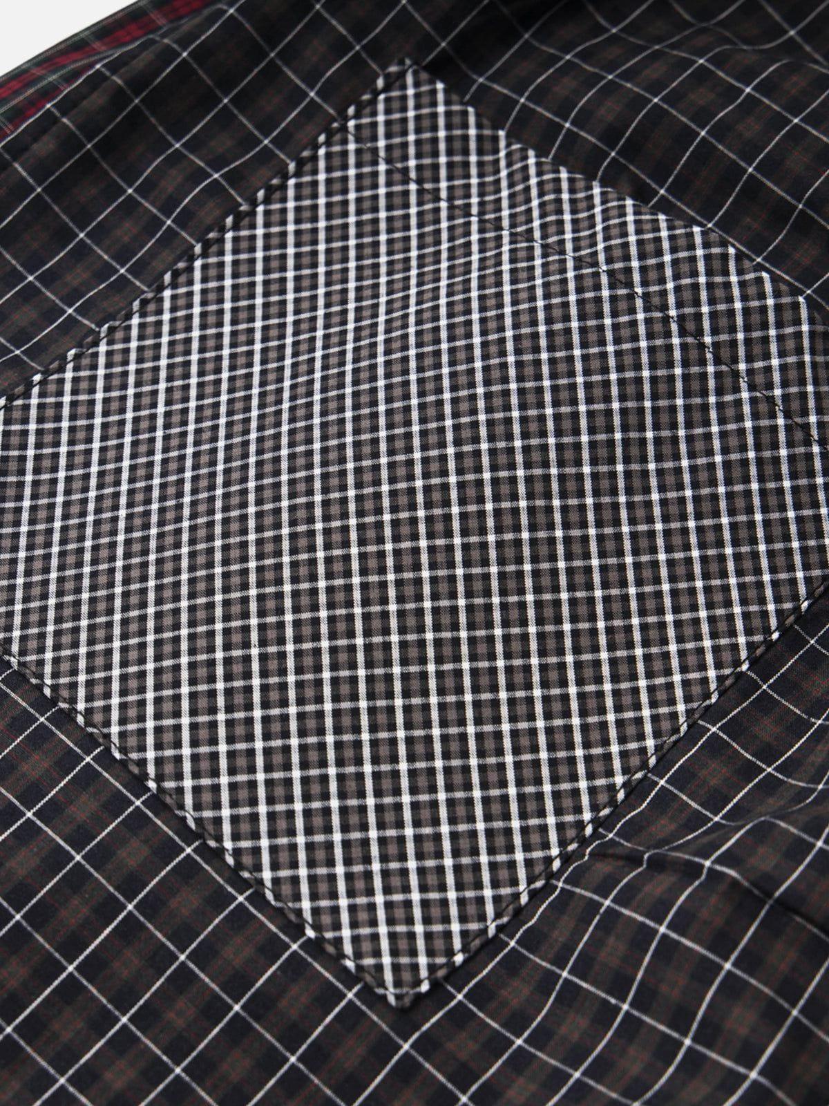 Aelfric Eden Plaid Patchwork Baggy Pants Product Image