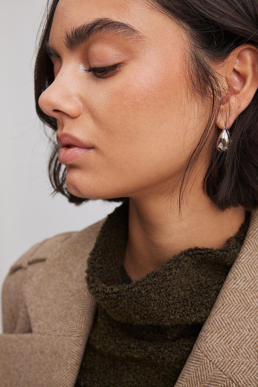 Silver Plated Chunky Earrings Product Image