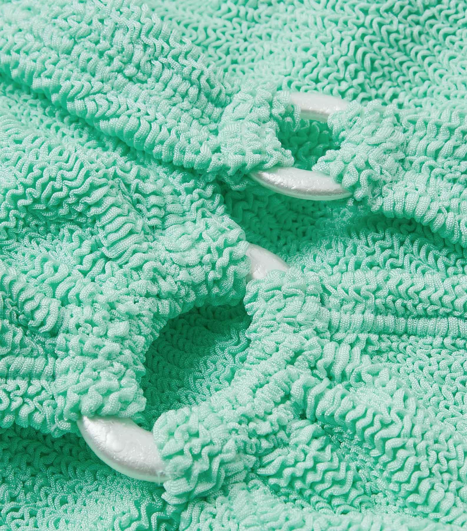 Misty Bikini With Pearly Hoop - Metallic Mint Product Image