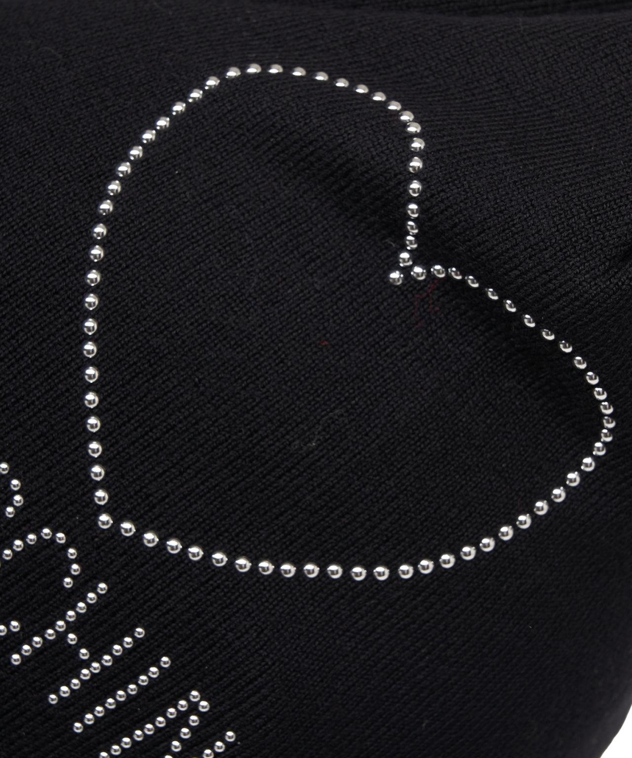Knit beanie with rhinestone application Product Image