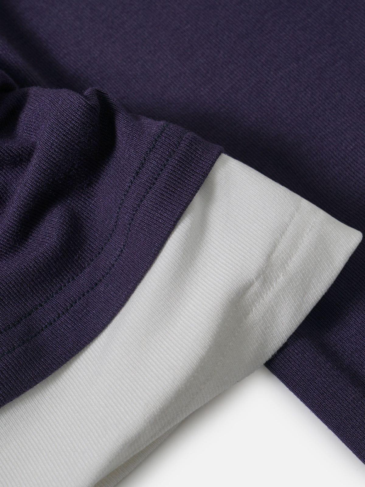 Aelfric Eden Patchwork Layered Long Sleeve Tee Female Product Image