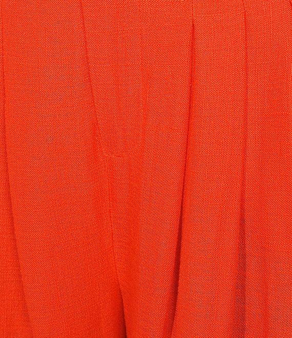 Alex Marie Lola Embroidered Linen Blend Wide Leg Flat Front Coordinating Pants Product Image