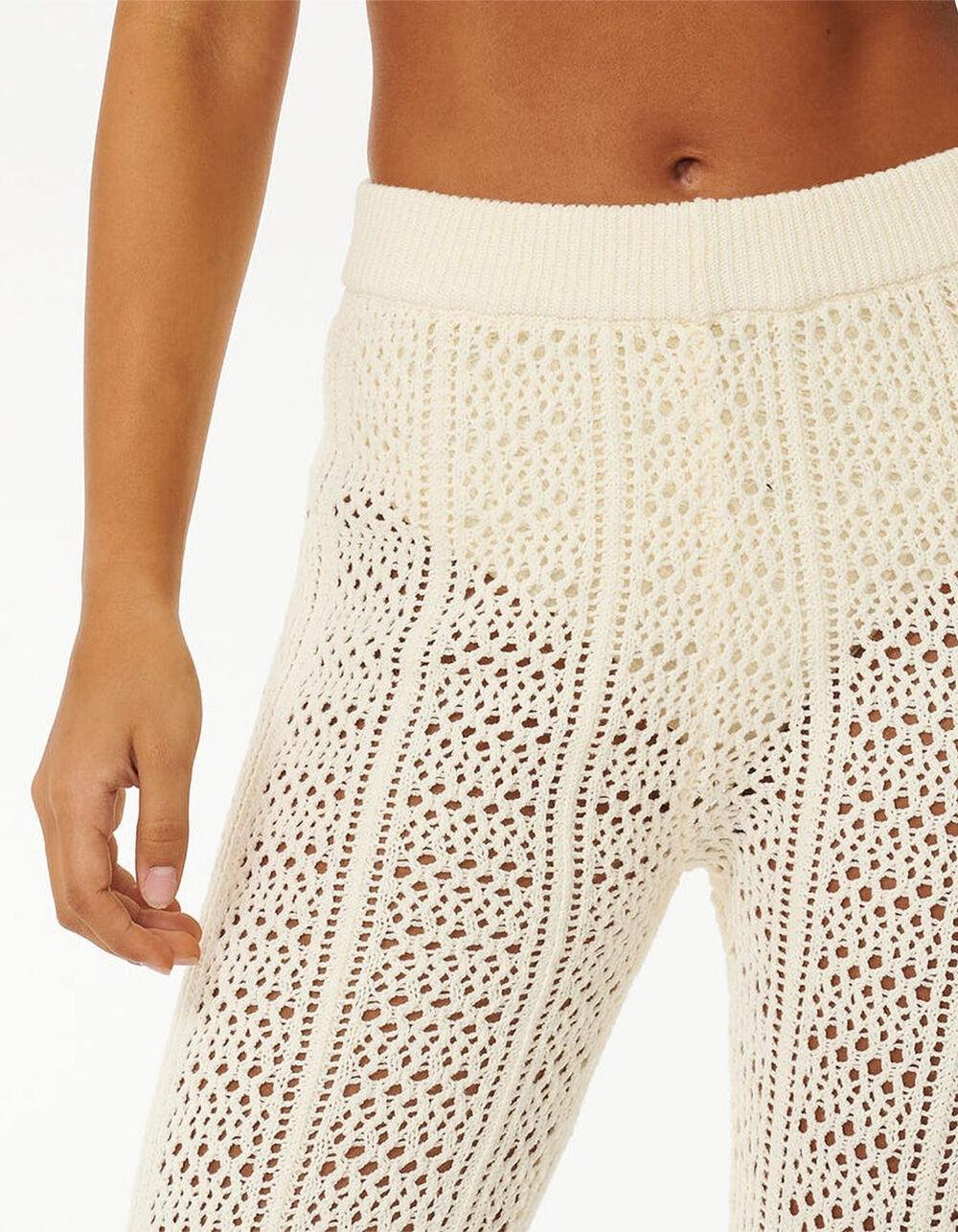 RIP CURL Pacific Dreams Womens Crochet Pants - OFF WHITE Product Image