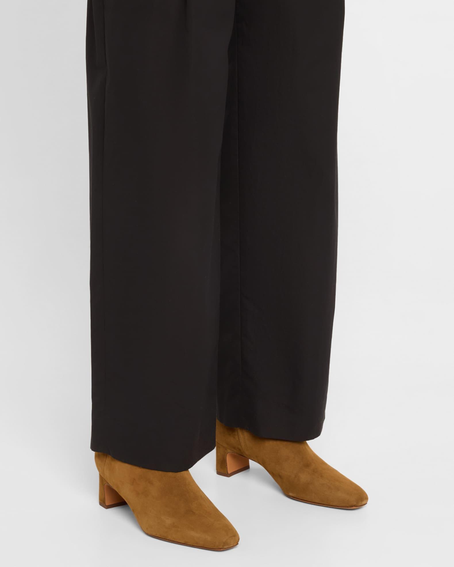 Silvana Suede Zip Booties Product Image