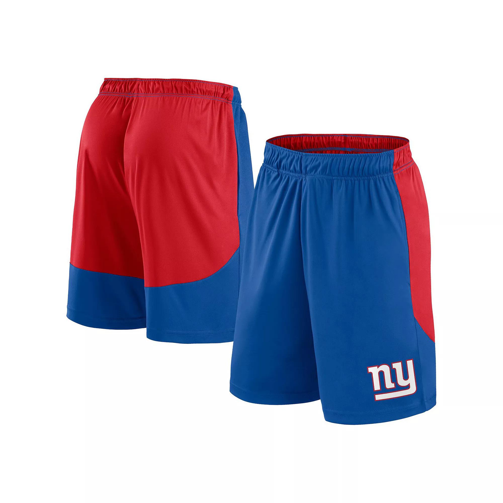 Men's Fanatics Royal/Red New York Giants Go Hard Shorts, Size: 3XL, Blue Product Image