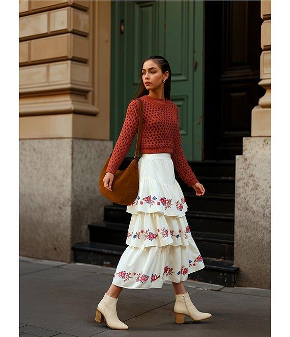 C&V Chelsea & Violet Open Knit Sweater Product Image