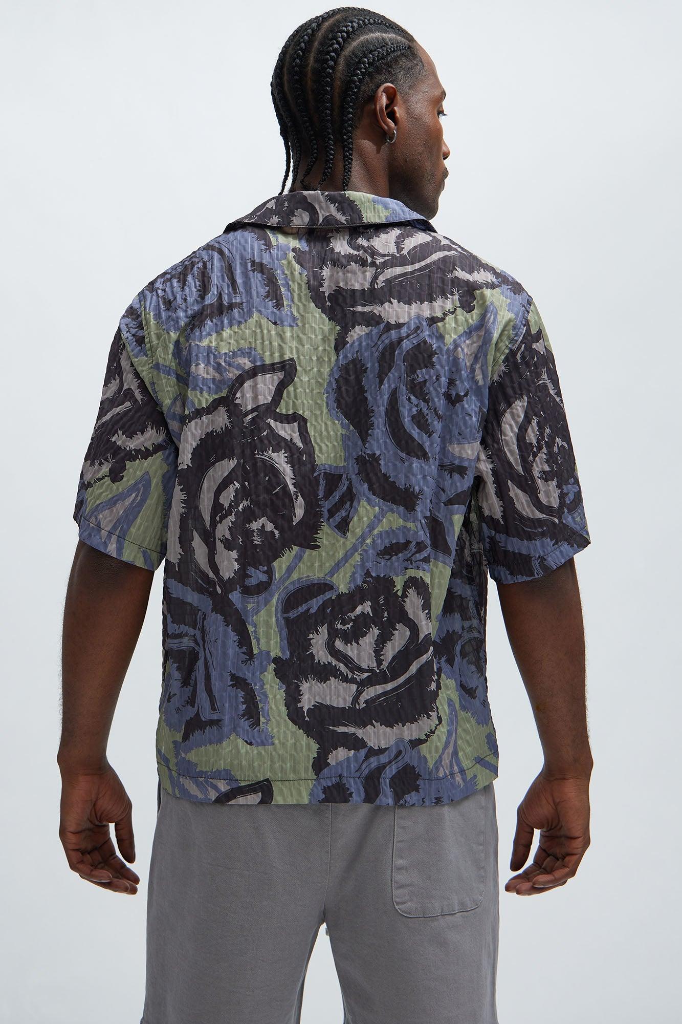 Static Textured Shirt - Black/combo Product Image