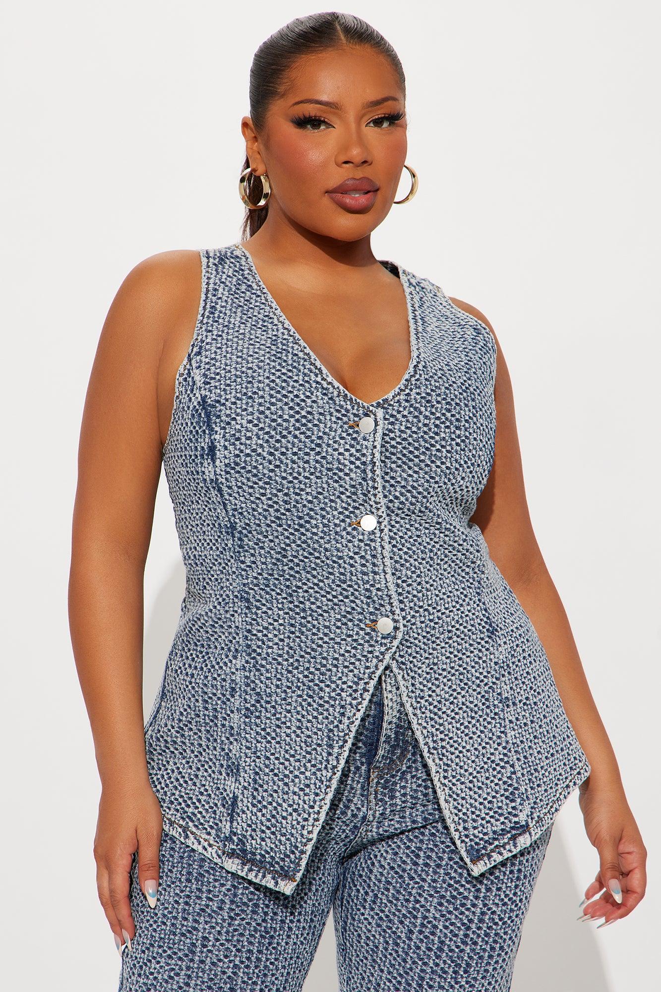 Midnight Glow Flare Pants Set - Medium Wash Product Image