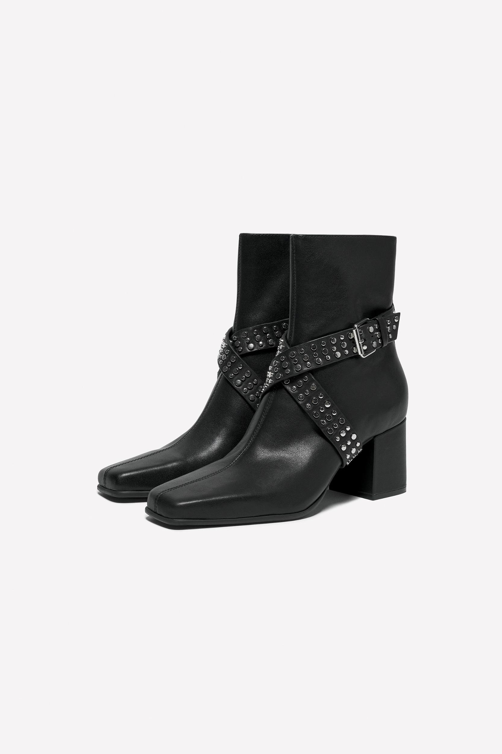 LEATHER HEEL BOOTS LUDOVIC DE SAINT SERNIN x ZARA Product Image