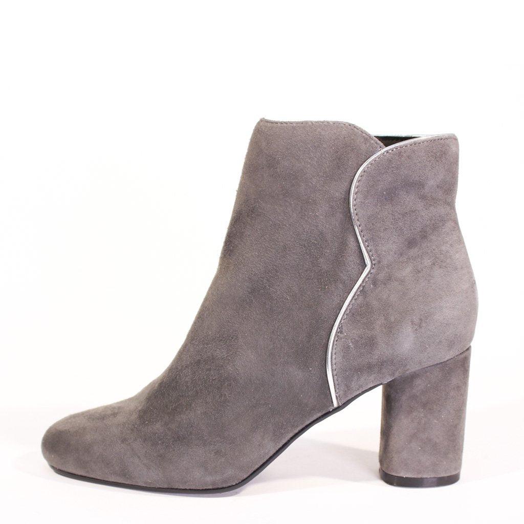 Tatiana Scallop Suede Booties Product Image