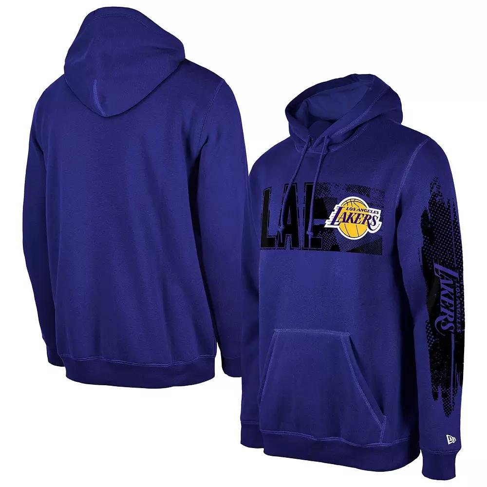 Men's New Era Los Angeles Lakers Purple Tip-Off Collection Pullover Hoodie,  Product Image