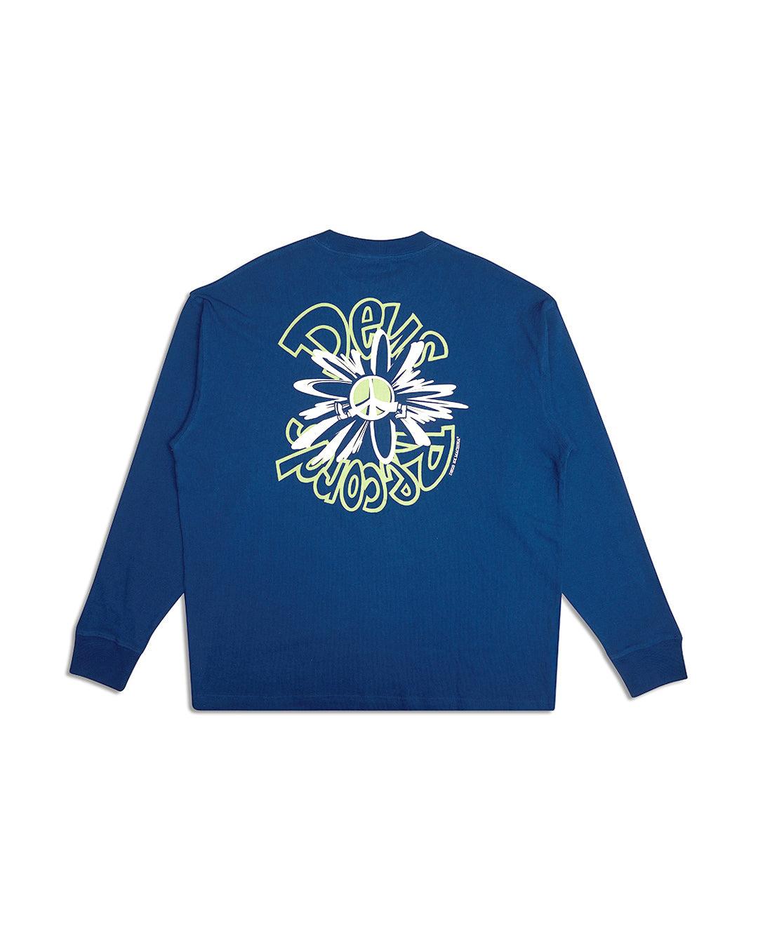 Piece Of Scrap Long Sleeve Tee - Blue Product Image