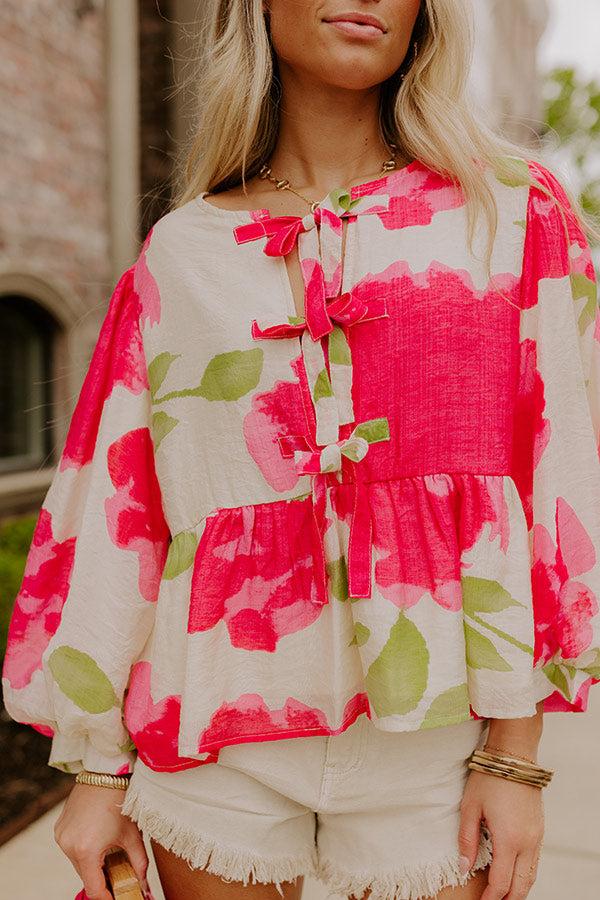 Garden Party Cutie Front Tie Top Product Image