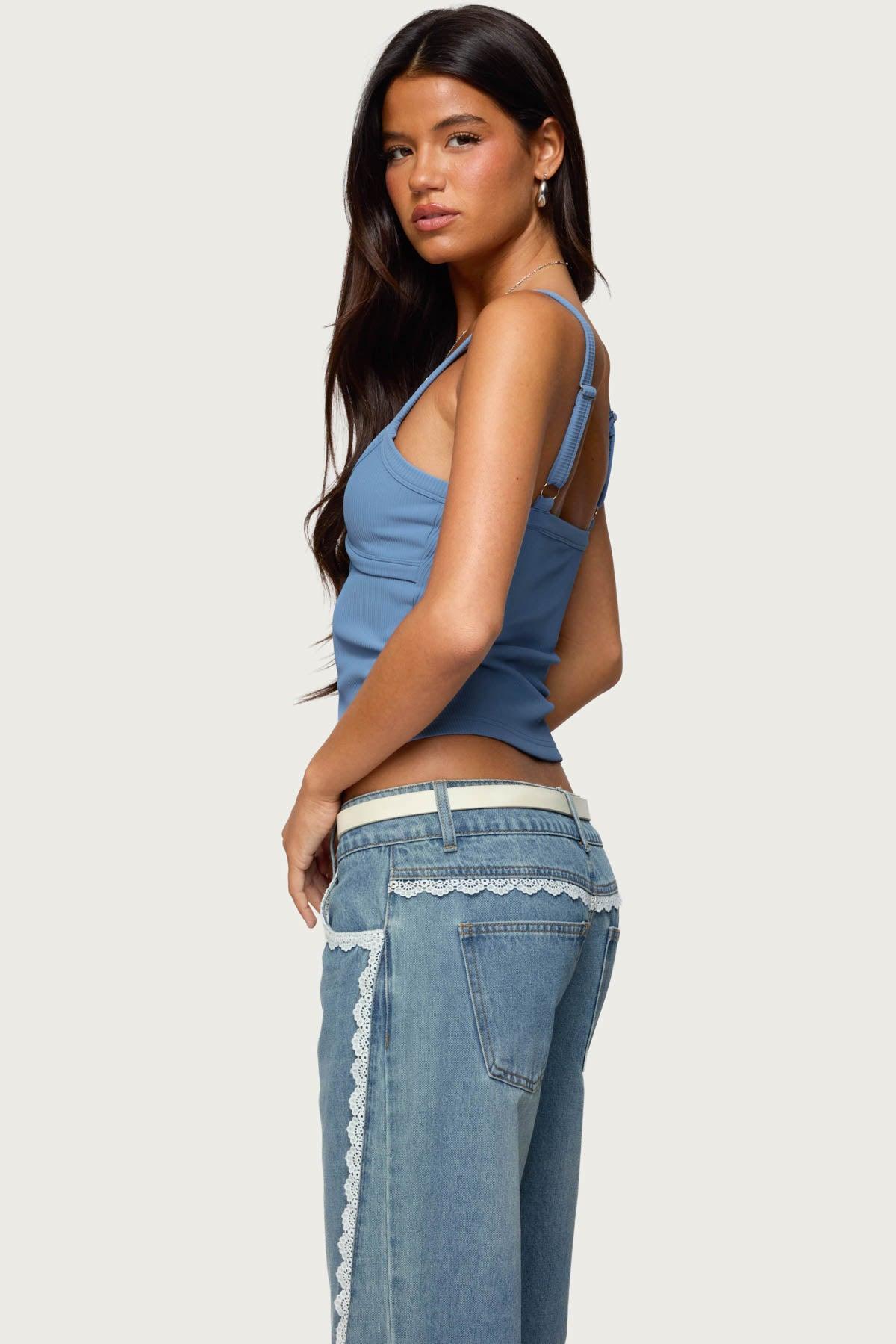 Karin Cut Out Ribbed Tank Top Product Image