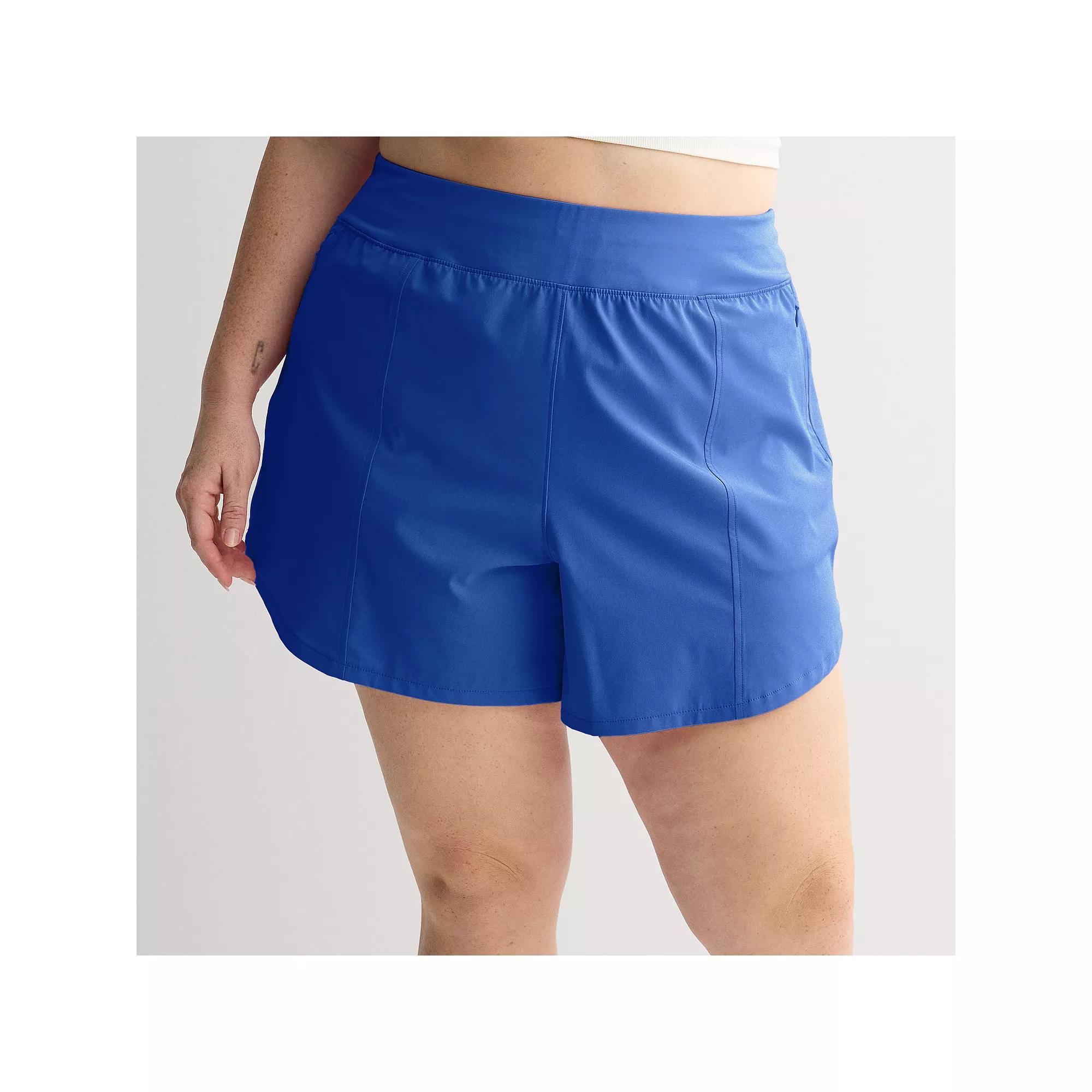 Plus Size Tek Gear® Multi-Purpose Shorts, Women's, Size: 3XL, Tara Blue Product Image