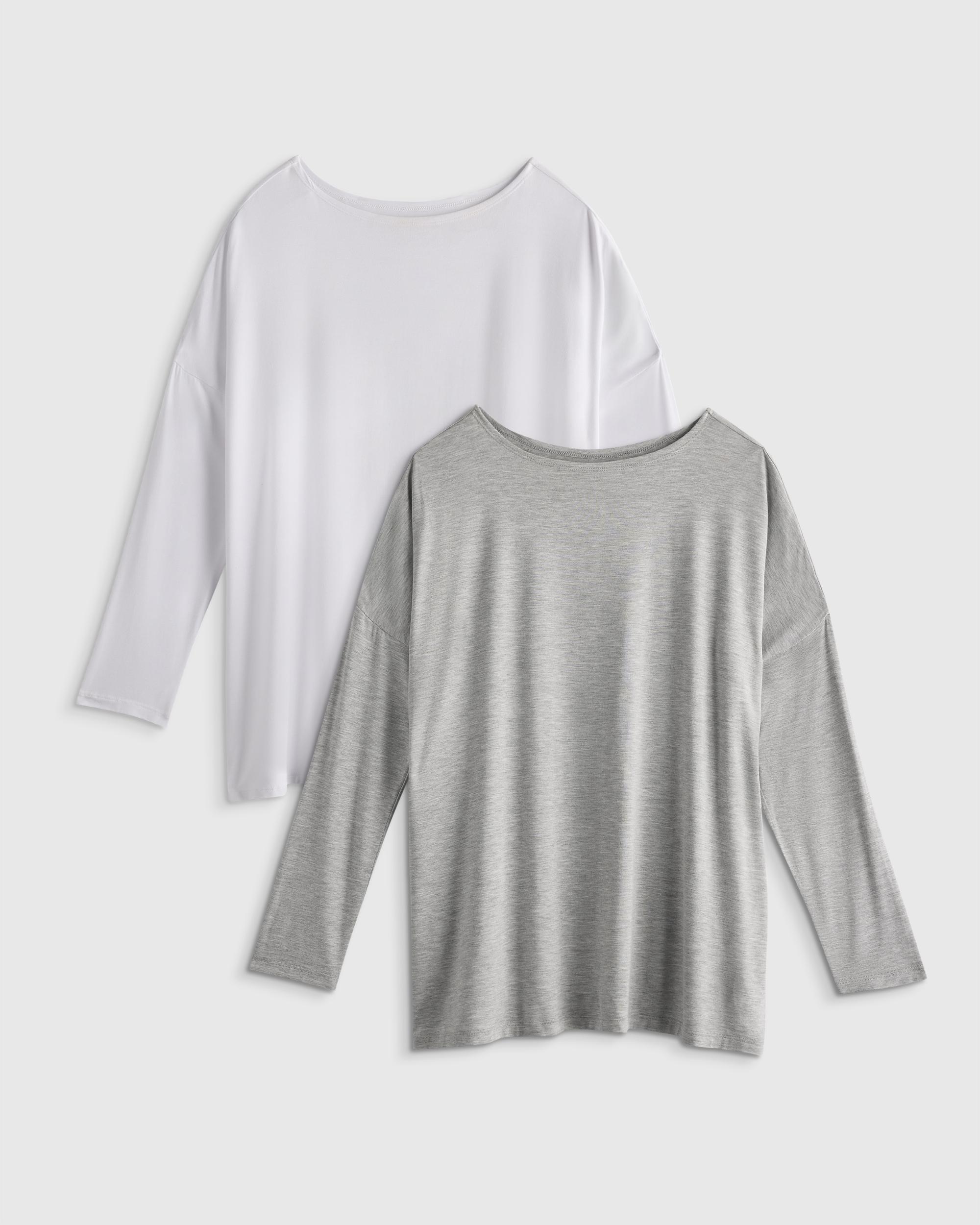 Quince | Women's Bamboo Jersey Maternity Long Sleeve T-Shirt Product Image