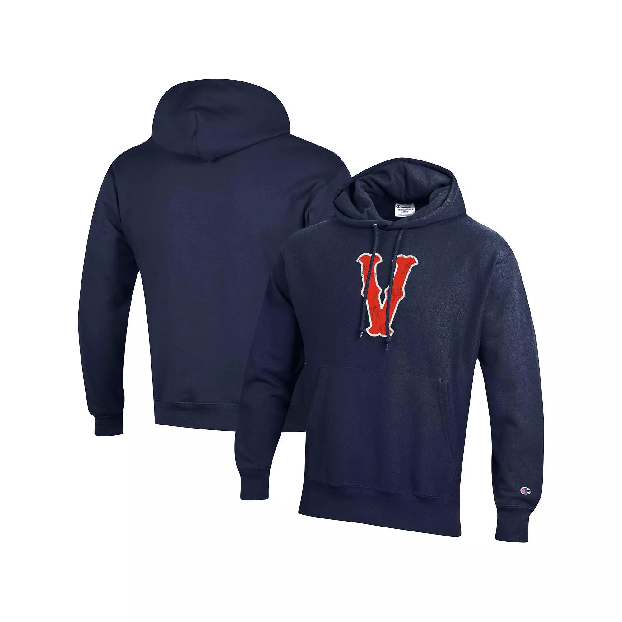 Mens Champion Virginia Cavaliers Vintage Vault Logo Reverse Weave Pullover Hoodie Blue Product Image