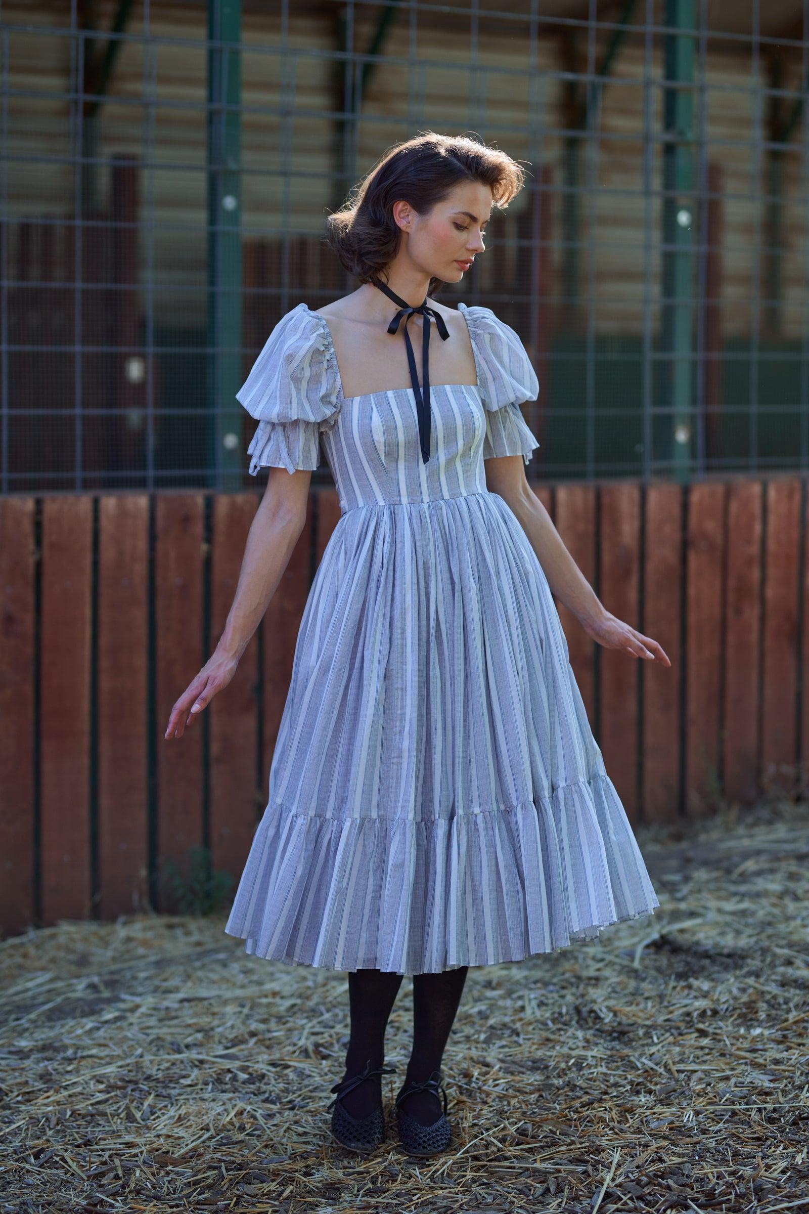 The Lake Stripe Market Dress Product Image