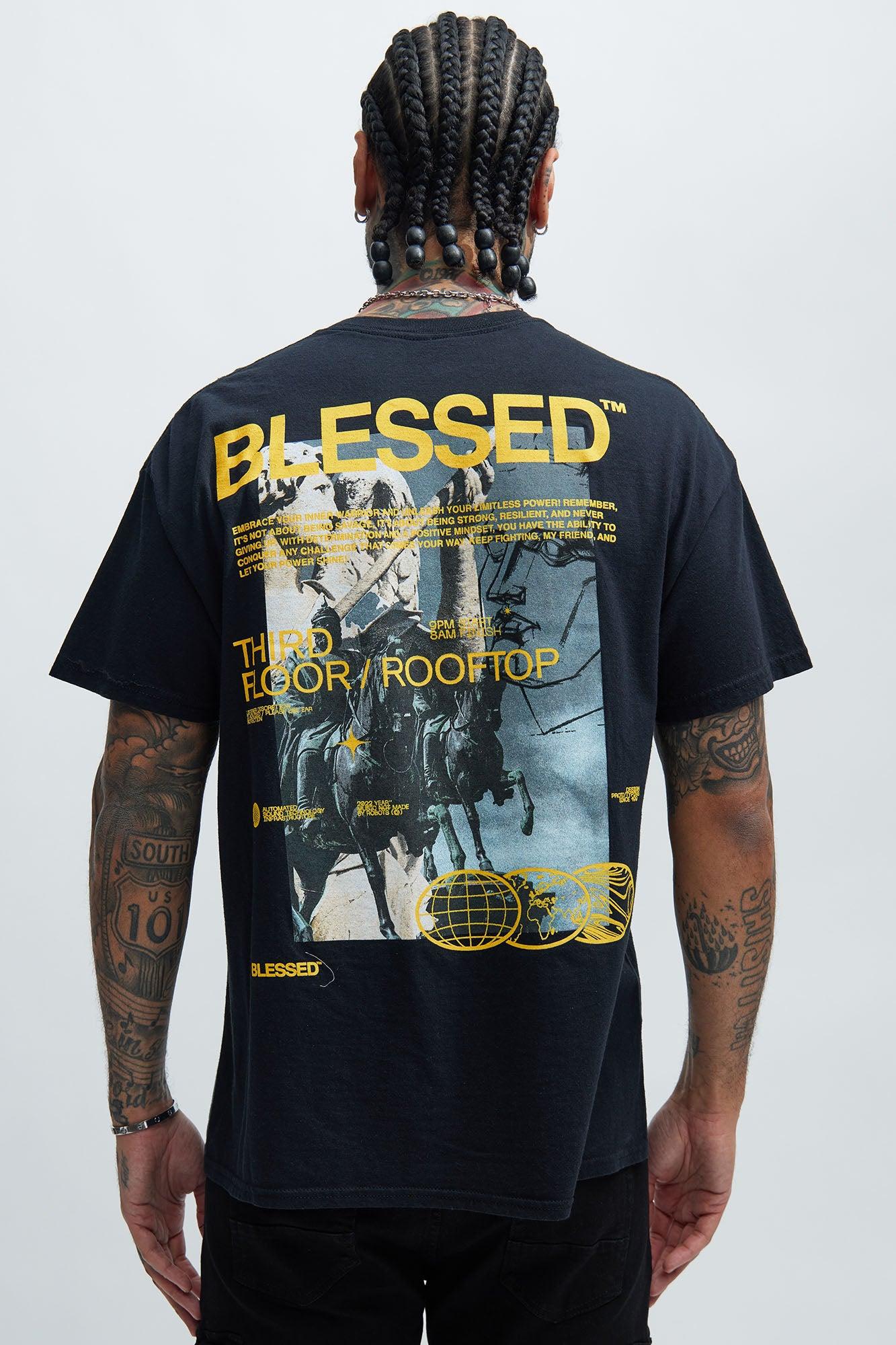 Highly Blessed Short Sleeve Tee - Black Product Image