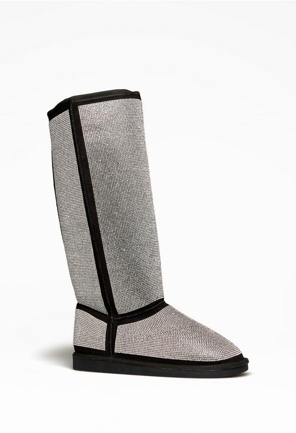 JustFab Margaux Platform Loafer Pump Womens Black/ White Size 8.5 Product Image