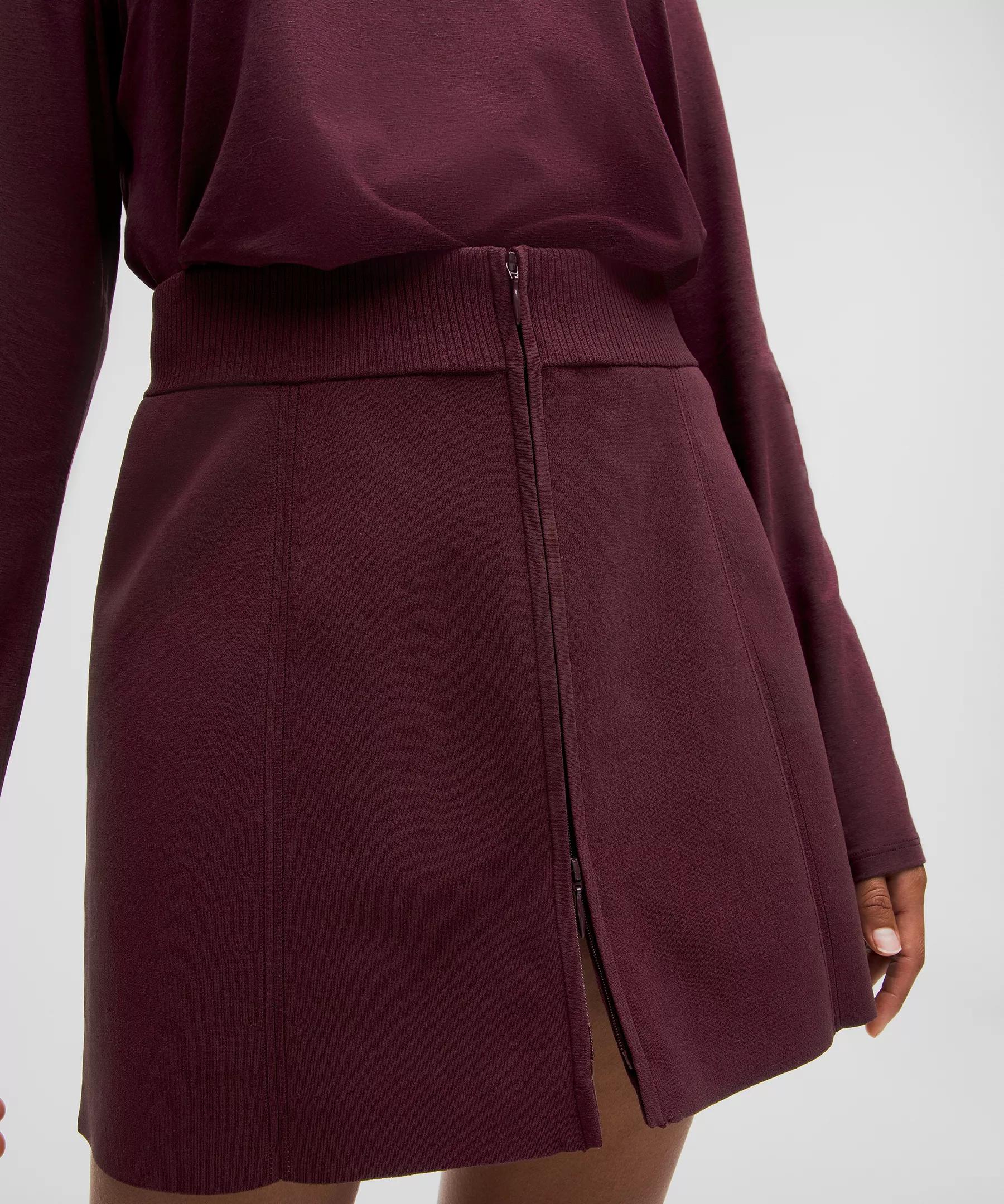 Ribbed-Knit Mini Skirt Product Image