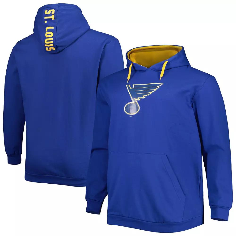 Men's Royal St. Louis Blues Big & Tall Fleece Pullover Hoodie, Size: XLT Product Image