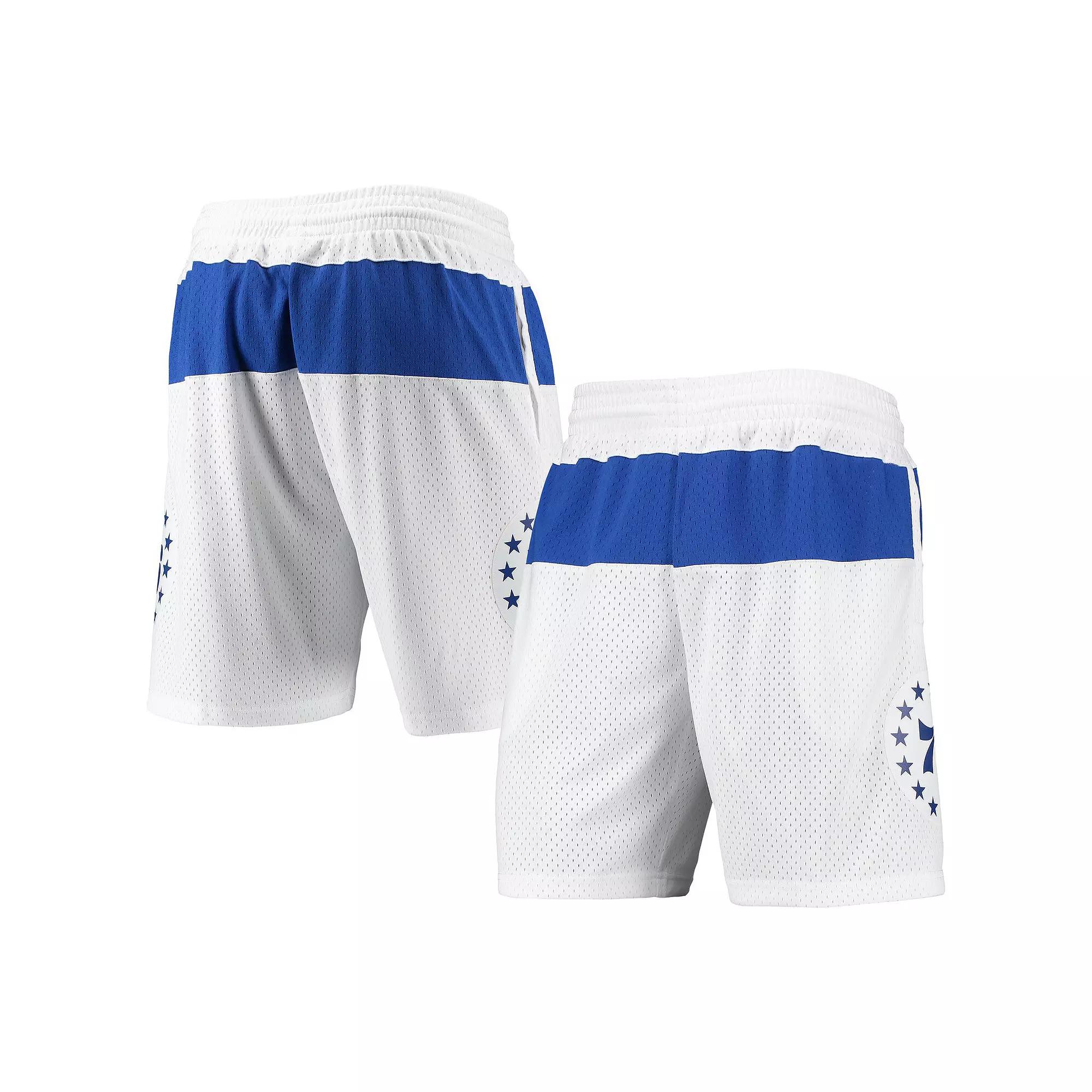 Men's Mitchell & Ness White Philadelphia 76ers 2003-04 Hardwood Classics Swingman Shorts, Size: 3XL, 76r White Product Image