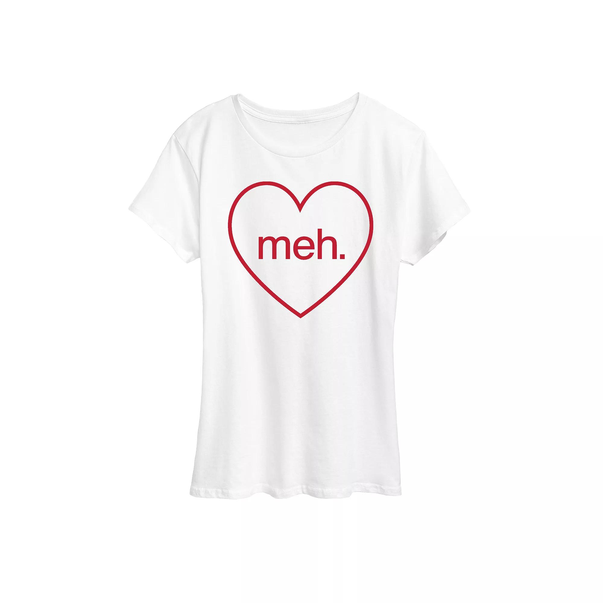 Women's Meh Heart Graphic Tee,  Product Image