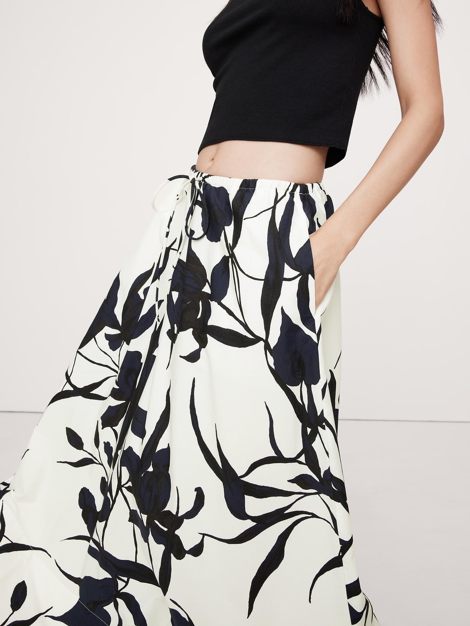 Cotton Poplin Maxi Skirt Product Image