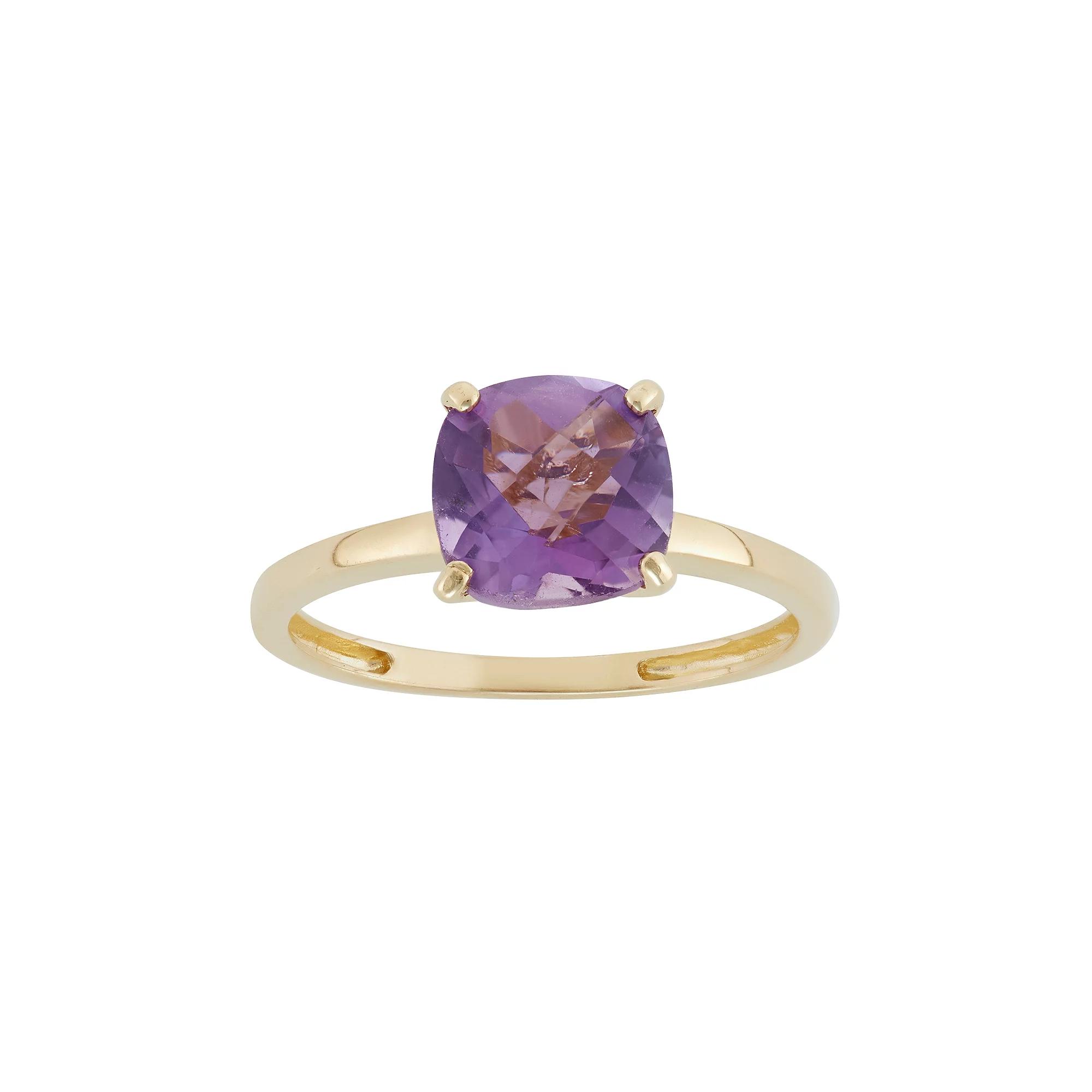 Designs by Gioelli Amethyst 10k Gold Ring, Womens Purple Product Image