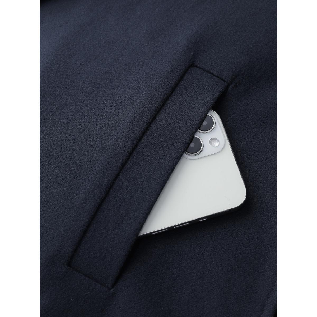 Plus Size Cape Button Wrap Coat Women Midnight Timeless Button Loose Ladies Elegant Winter Coats BloomChic 14-16/1X Product Image