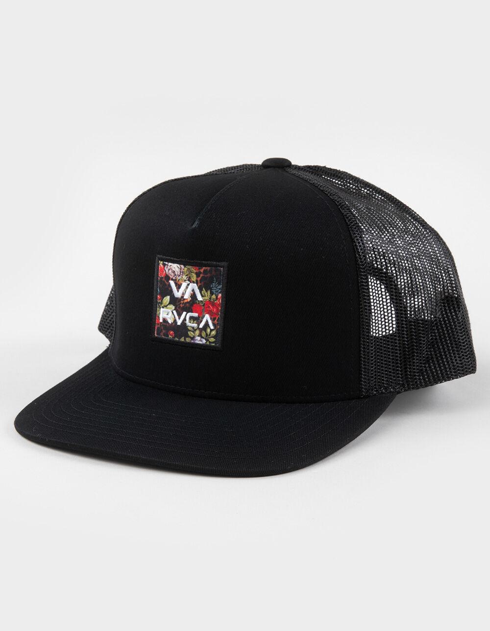 RVCA VA ATW Print Trucker Hat - BLK/BLK Product Image