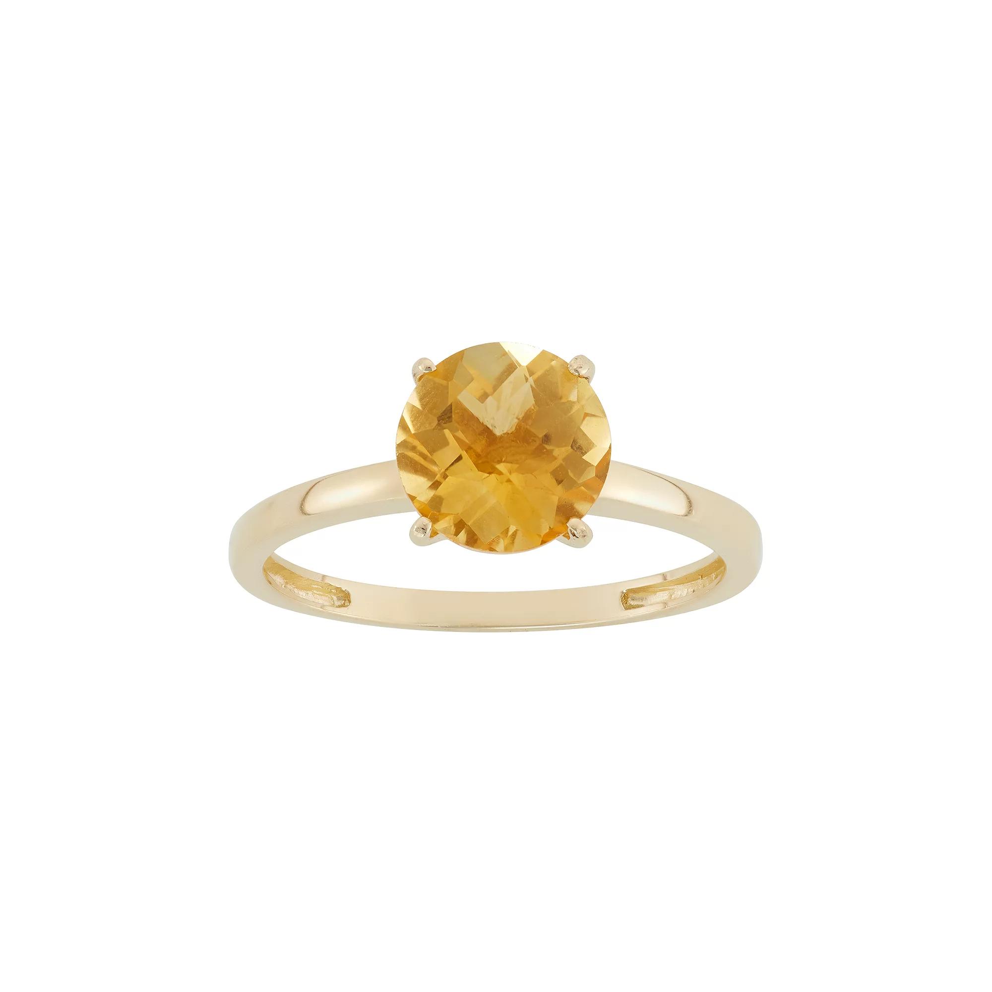 Designs by Gioelli Citrine 10k Gold Ring, Women's, Size: 7, Orange Product Image