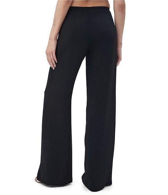 Trina Turk Tavia Double Georgette Flat Front Wide Leg Pant Product Image
