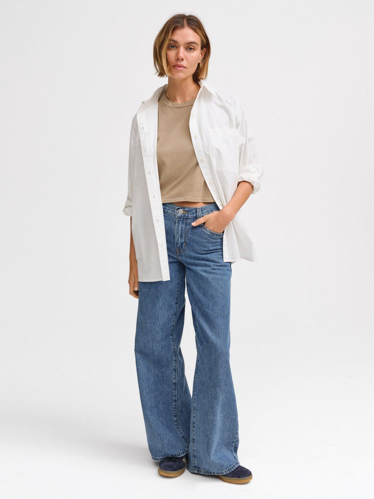 Organic Cotton Relaxed Crop Tee Female Product Image