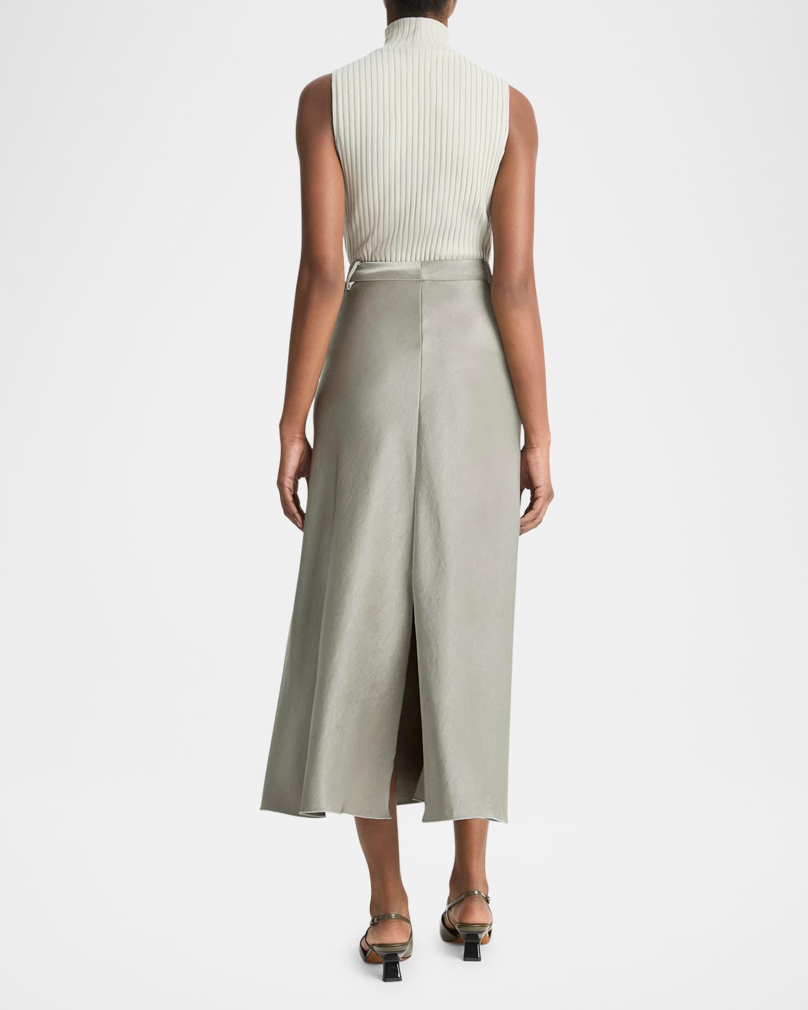 Satin A-Line Trouser Skirt Product Image