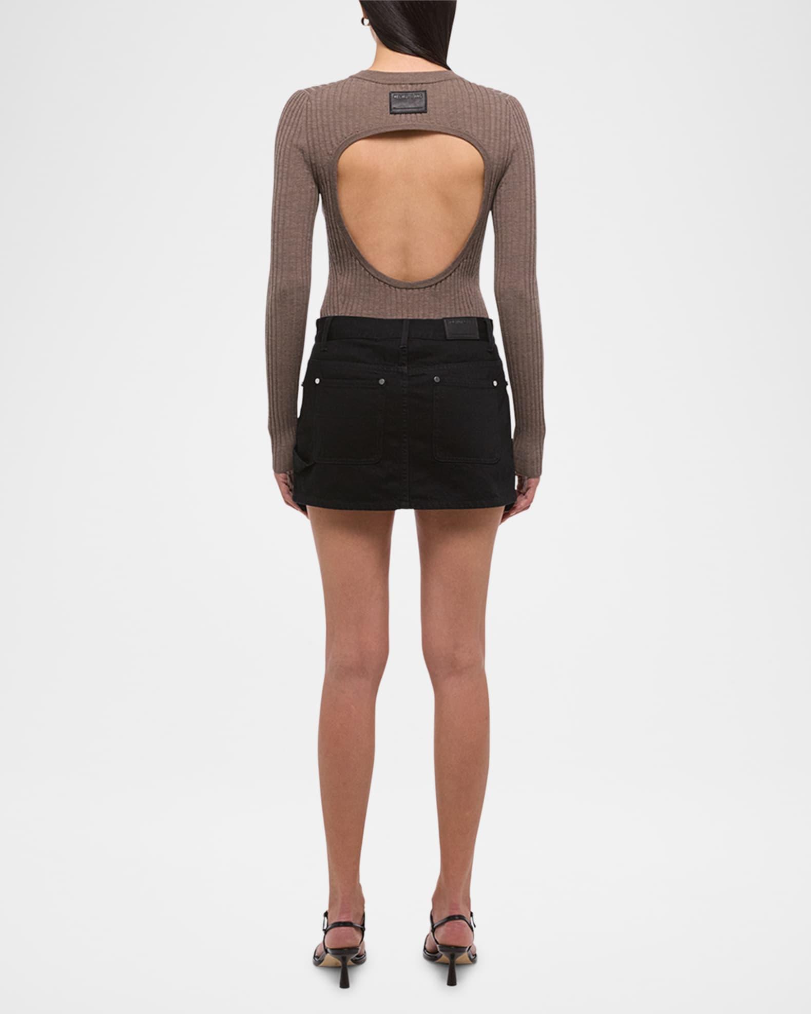 Mini Denim Carpenter Skirt  Product Image