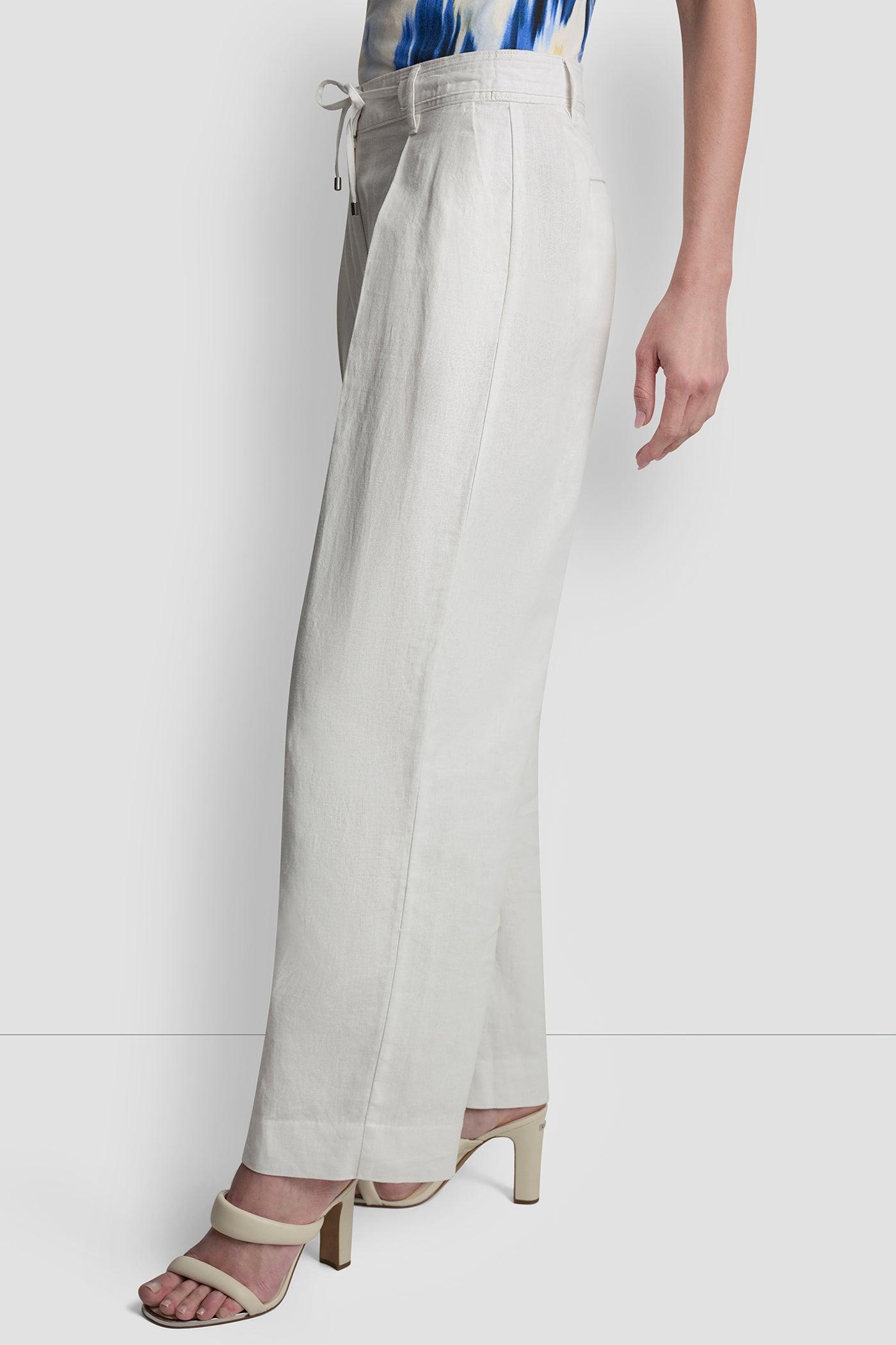 MID-RISE TIE WAIST PLEATED PANT Product Image