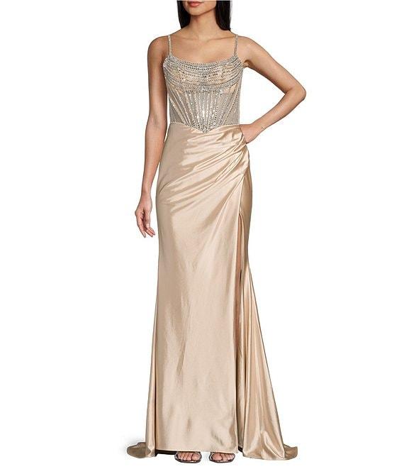 GB Social Beaded Corset Dress Product Image